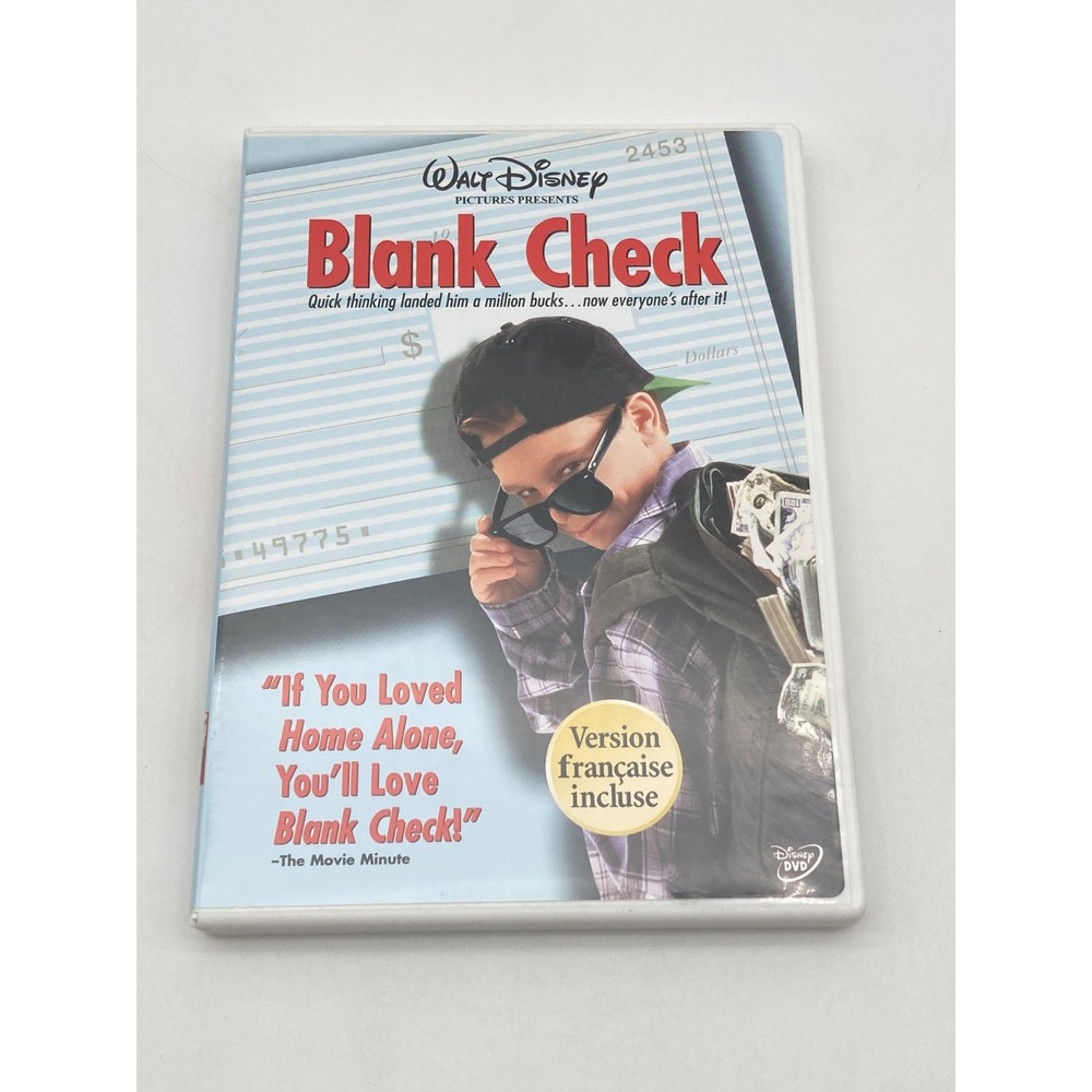 Blank Check DVD Walt Disney Pictures Brian Bonsall French Audio Canadian